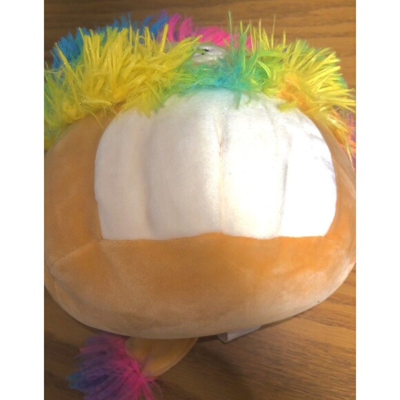 Squishmallow Kellytoy 8” Squishy Soft Plush Toy Leonard the Rainbow Mane Lion - Picture 4 of 6